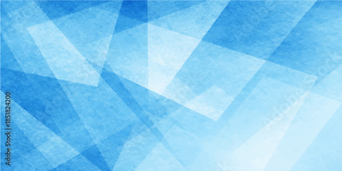 Abstract blue background with a geometric triangle pattern and digital mosaic texture creates a professional business wallpaper design with light technology elements in a square vector style