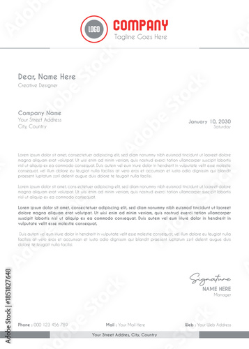 Creative Clean Corporate Letter Head Template