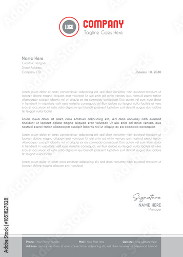Creative Clean Corporate Letter Head Template