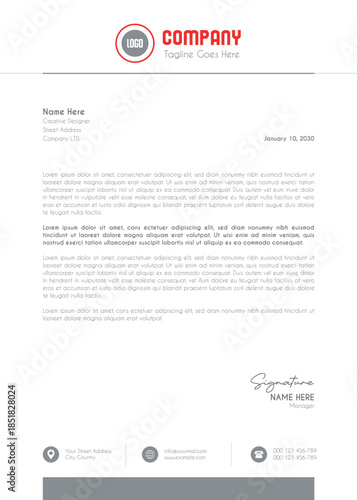 Creative Clean Corporate Letter Head Template