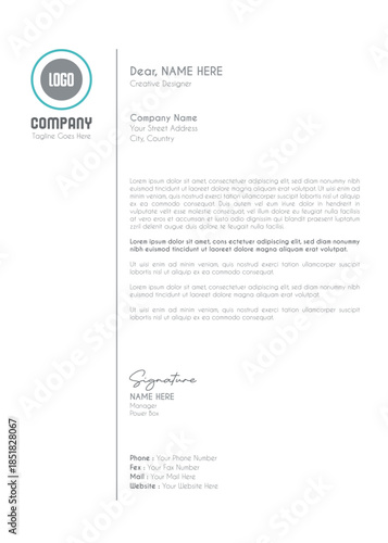 Creative Clean Corporate Letter Head Template