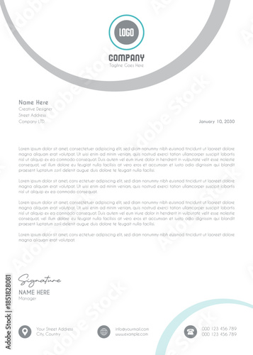 Creative Clean Corporate Letter Head Template