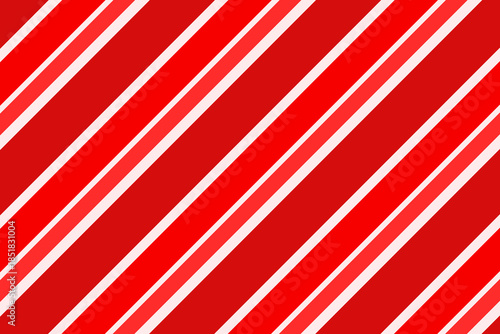 Red, green and white diagonal stripes background vector illustration. Candy cane pattern for Christmas or New Year concept, flat lay. Stripe pattern for gift wrap, fabric pattern, textile, tile