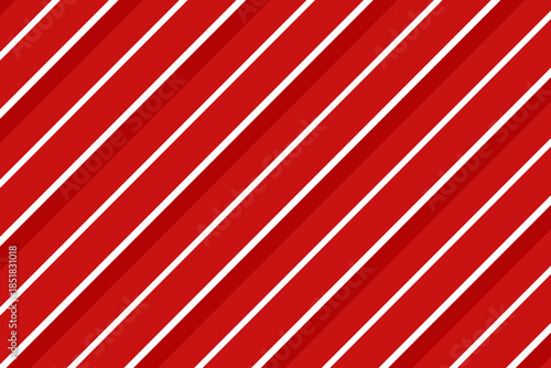 Red, green and white diagonal stripes background vector illustration. Candy cane pattern for Christmas or New Year concept, flat lay. Stripe pattern for gift wrap, fabric pattern, textile, tile