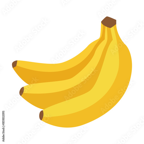 Banana Flat Colored Icon for Energy Fitness Diet