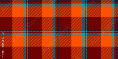 Fuzzy background pattern check, service textile tartan plaid. Vichy vector fabric texture seamless in red and bright colors.