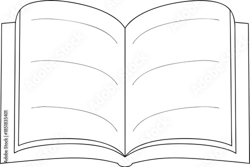 Open book with blank pages: An open book, inviting exploration with its blank pages, is a vessel for untold stories, waiting to be filled with knowledge and imagination.