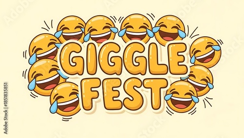 Laughing emojis giggle fest comedy.
