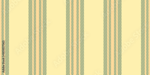 Totton textile texture pattern, luxurious vertical vector seamless. Pnstalling stripe fabric background lines in yellow and pastel colors.
