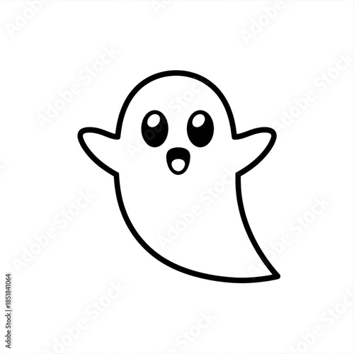 Cute cartoon ghost
