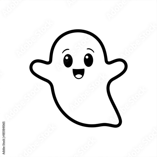 Cute cartoon ghost