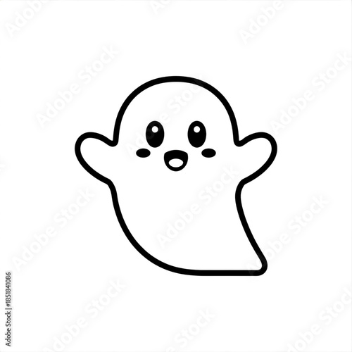 Cute cartoon ghost