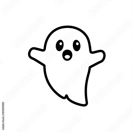 Cute ghost illustration