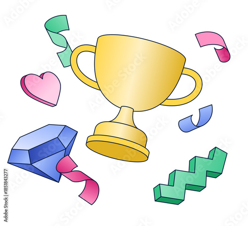 Success, win, champion cup