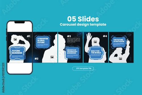 Future-Driven Carousel Design for Immersive Virtual Technology and Global Digital Innovation Trends!