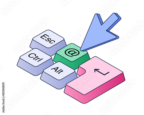 Subscribe to newsletter keyboard button