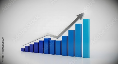 Free Download Business graph with arrow - GFXLoad