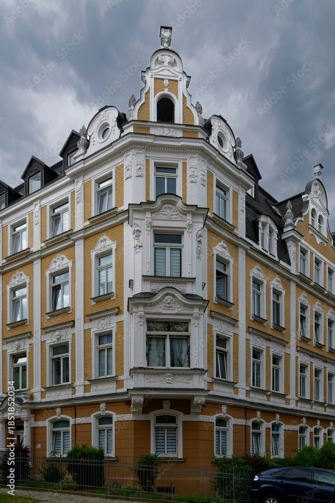 Obraz premium Die historische Altstadt von Zeitz, Burgenlandkreis, Sachsen-Anhalt, Deutschland