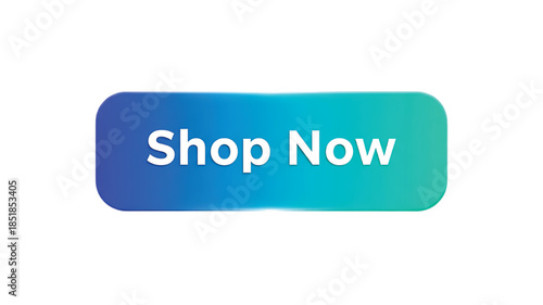 Modern vibrant gradient button with "Shop Now" text for online retail
