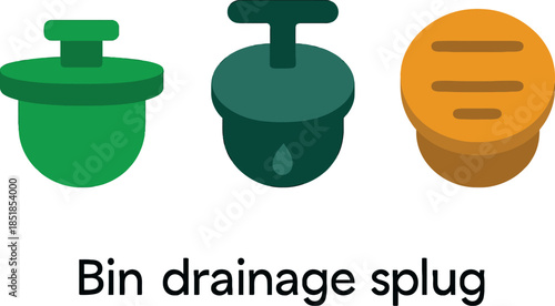 Colorful Bin Drainage Plugs for Kitchen and Bathroom Use