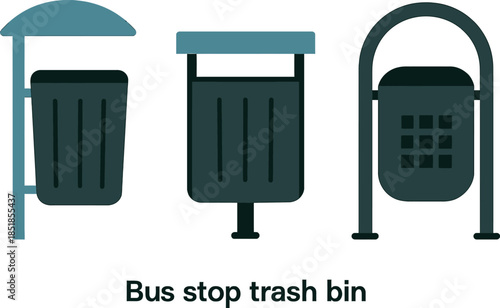 Three Bus Stop Trash Bins Designs for Public Use