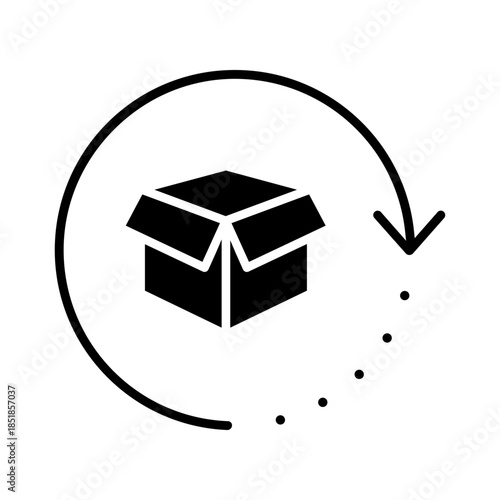 Relocation editable icon. Moving services Illustration sign. Moving symbol. shipping logo.