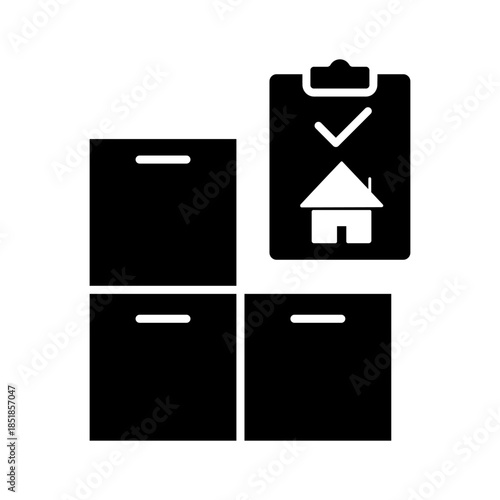 Relocation editable icon. Moving services Illustration sign. Moving symbol. shipping logo.