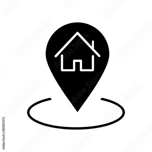 Relocation editable icon. Moving services Illustration sign. Moving symbol. shipping logo.