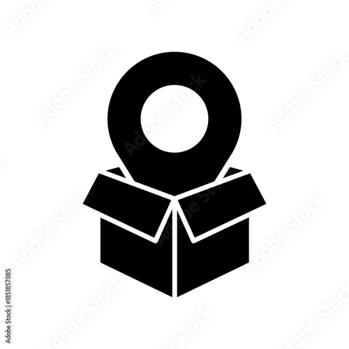 Relocation editable icon. Moving services Illustration sign. Moving symbol. shipping logo.