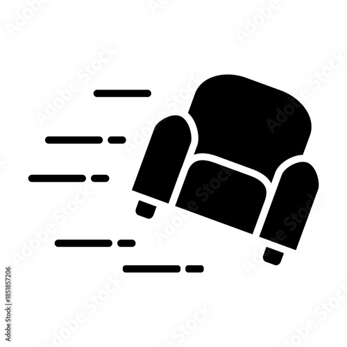 Relocation editable icon. Moving services Illustration sign. Moving symbol. shipping logo.