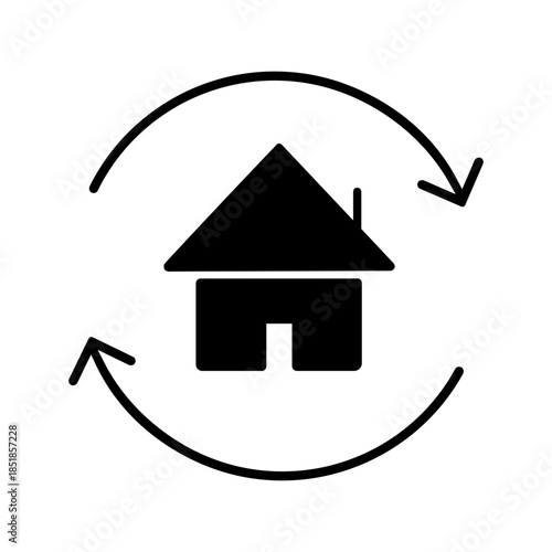 Relocation editable icon. Moving services Illustration sign. Moving symbol. shipping logo.