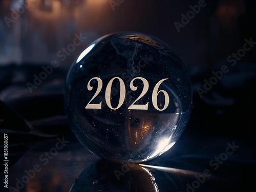A clear and professional illustration representing the upcoming year 2026. Perfect for various creative and editorial uses.