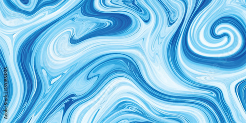 Seamless Blue Marble Liquid Swirl Texture With  Elegant Cyan & Royal Blue Ink Waves on White Background for Luxury Branding, Aesthetic Web Design & Sophisticated Contemporary Digital Art