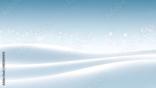 Wallpaper Mural Snowy landscape with gentle hills and snowfall from a distant viewpoint Torontodigital.ca