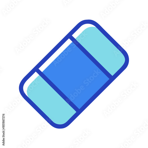  a blue eraser