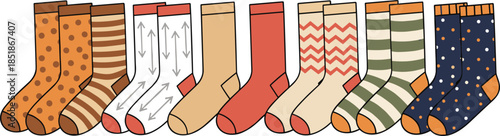 Red rain boots with an American flag design isolated on a white background