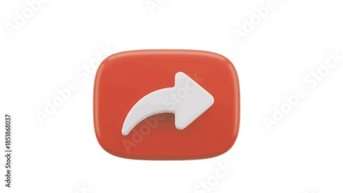 Red button with white arrow icon