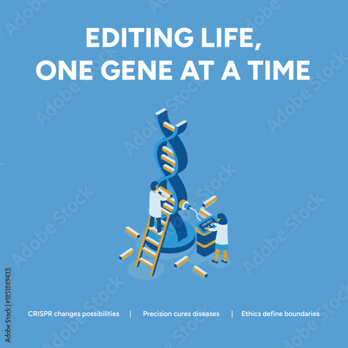 Scientists editing life, one gene at a time, using genetic engineering technology