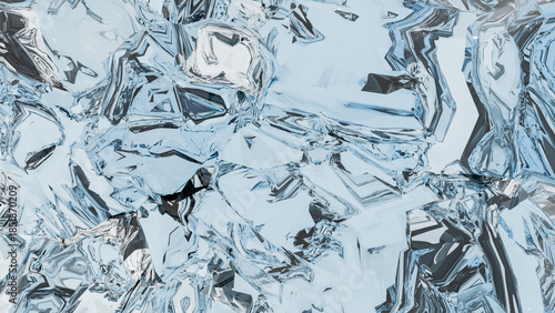ice crystals on the water
