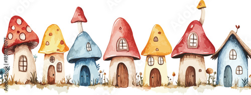 Isolated vector illustration of a cartoon gingerbread medieval castle with a snow-covered roof and winter holiday decorations representing a sweet Christmas home object