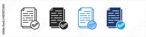Assessment Icon Set Multiple Style Vector Collection