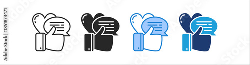 Feedback Icon Set Multiple Style Vector Collection