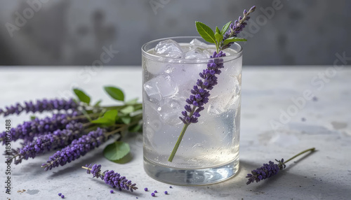 8k view lavender infused gin tonic.
