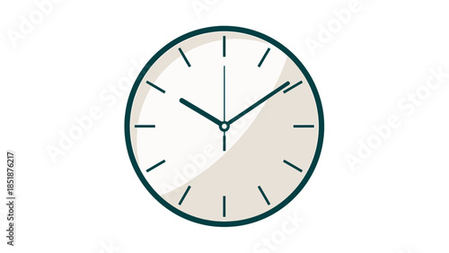 Wall Clock with Clear Hands