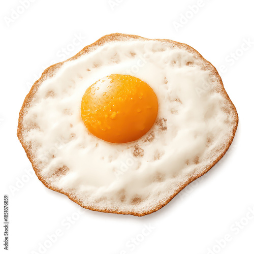 Sunny Side Up Fried Egg Isolated