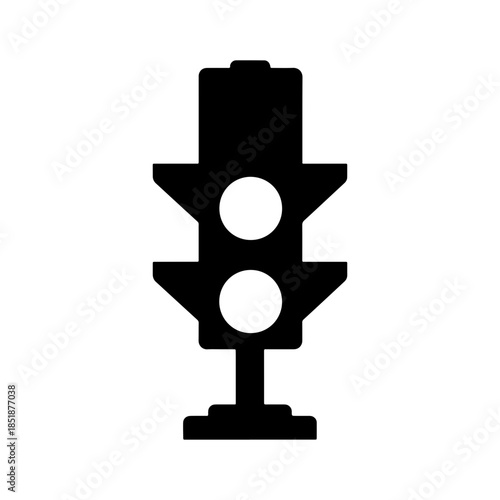 Isolated icon. Traffic light. simple design isolated icon. Vector illustration
