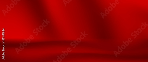 Wall interior background, studio and backdrops show products.with shadow from window color Red background for text insertion and presentation product.eps 10