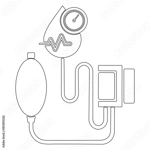 blood pressure icon vector illustration on white background