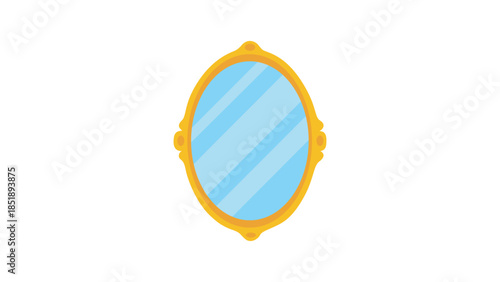Mirror vector isolated icon. Emoji illustration. Mirror vector emoticon.