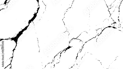 Hand drawn branching lines resembling river tributaries isolated